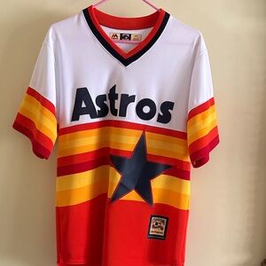 Majestic Astros Jersey - Red, Yellow, White Cooperstown
